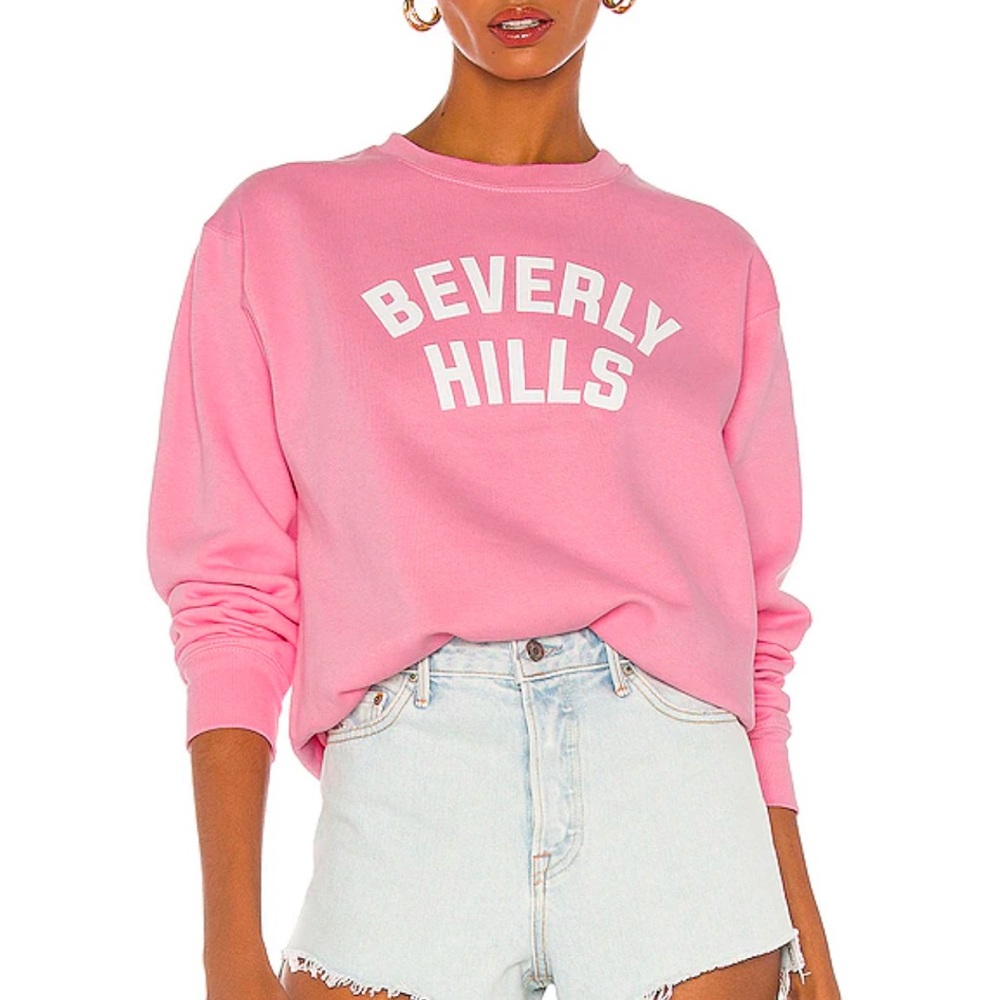 Departure Beverly Hills Pink Sweatshirt Small $88